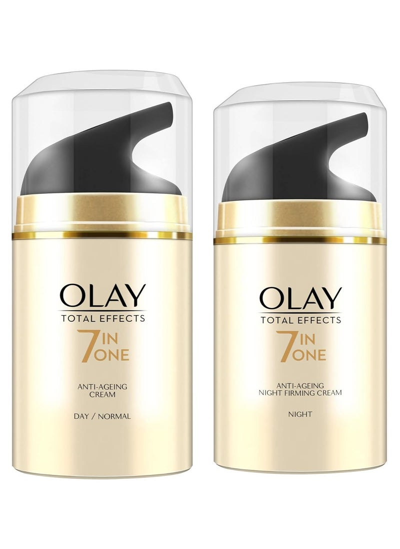 Olay Olay Total Effects Slay All Day Pack - Day Cream  + Night Cream  Fights 7 in the |, Oily, Dry, combination skin  - Image 2