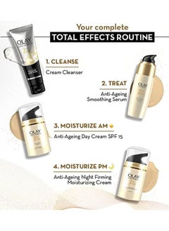 Olay Olay Total Effects Slay All Day Pack - Day Cream 50gm + Night Cream 50 gm| Fights 7 Signs of Ageing | With Niacinamide and Green Tea Extracts | Normal, Oily, Dry, Combination Skin | Pack of 2  - Image 2