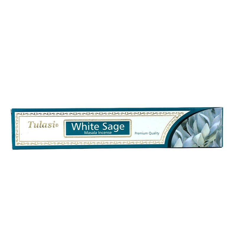 Tulasi Premium Masala White Sage Incense Sticks (Agarbatti) for Pooja, Prayer, Meditation & Home Fragrance, 1 Pack - Image 1