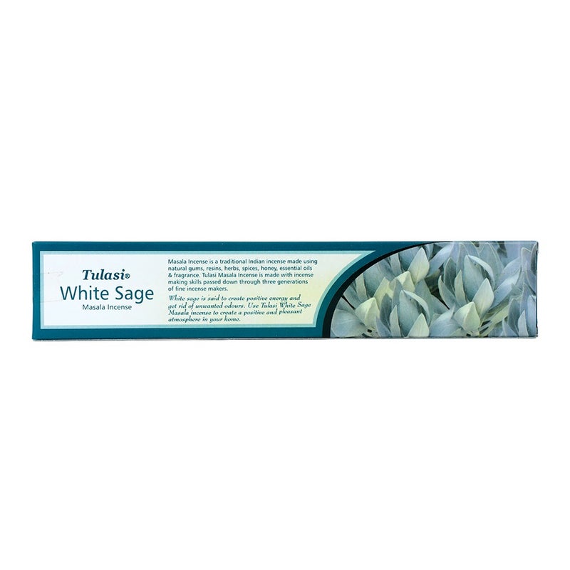 Tulasi Premium Masala White Sage Incense Sticks (Agarbatti) for Pooja, Prayer, Meditation & Home Fragrance, 1 Pack - Image 4