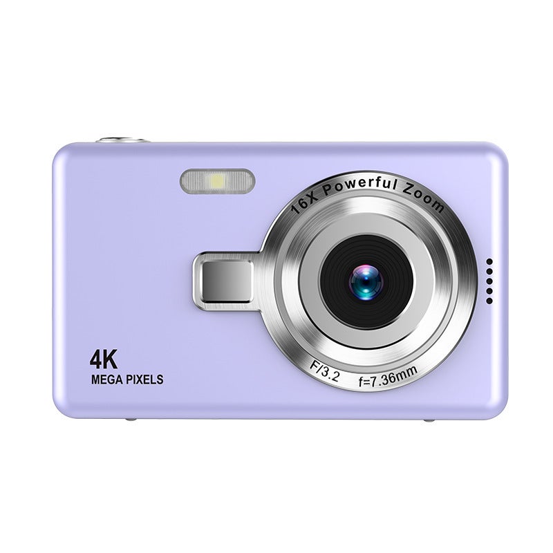 كاميرا رقمية CCD بدقة HD 4K بكسل مع بطاقة ذاكرة 64 جيجابايت وقارئ USB ومحول OTG لهواتف أندرويد وهواوي - Image 1
