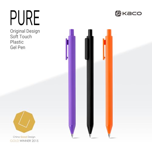 Kaco PURE Gel Pens Assorted Color Ink 20 Pieces 0.7mm, Medium Point, Aesthetic Cute Stationery Pens for Journaling Note Taking Pens - Image 5