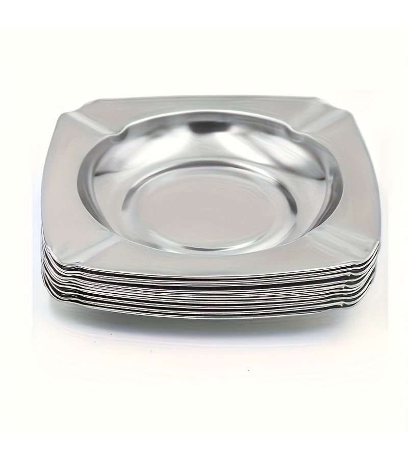12 Pieces Round Sturdy Tabletop Ashtray For Indoor Outdoor Home Patio Bar Hotel No Electricity Needed - Image 1