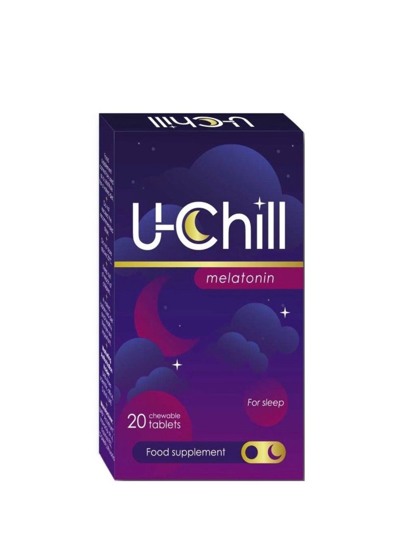 U chill U-Chill Melatonin Chewable Tabs 20S - Image 1