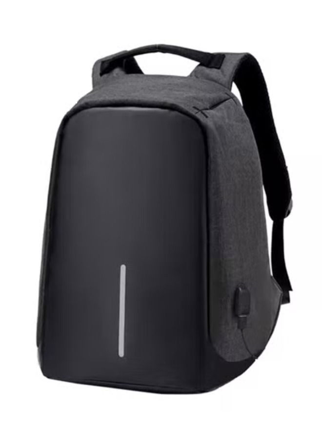 ACLIX Anti Theft BackPack With USB Charging Port Black - Image 1
