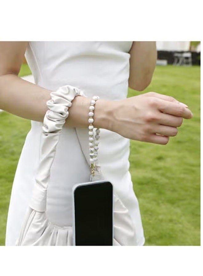 أحزمة معصم الهاتف ، حزام معصم الهاتف مطرز مع الأحجار الكريمة الطبيعية للنساء والفتيات ، حبل المعصم بدون استخدام اليدين للهاتف ، يناسب جميع حالات الهاتف تقريبا - Image 3