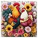 Larkipuzz Valentines Day Chicken Puzzles for Adults 1000 Pieces Larkipuzz Sweet Love Chickens Jigsaw Puzzles Plant Floral Hearts Challenging Valentine Theme for Couples - Image 4