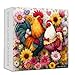 Larkipuzz Valentines Day Chicken Puzzles for Adults 1000 Pieces Larkipuzz Sweet Love Chickens Jigsaw Puzzles Plant Floral Hearts Challenging Valentine Theme for Couples - Image 2