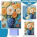 WSCXSC Puzzles for Adults 1000 Pieces1000 Piece Puzzle Vase with Beautiful Flowers Jigsaw Puzzles 1000 Pieces Adult Puzzles Games Unique Cool Puzzle Challenging Family Game Great Gift Idea 28x20 in - Image 4