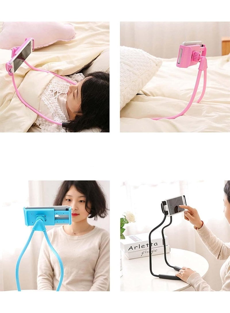 Multifunctional Neck Cell Phone Holder Creative Design Desktop Bed Car Holder multicolor Plastic - Green - Image 5