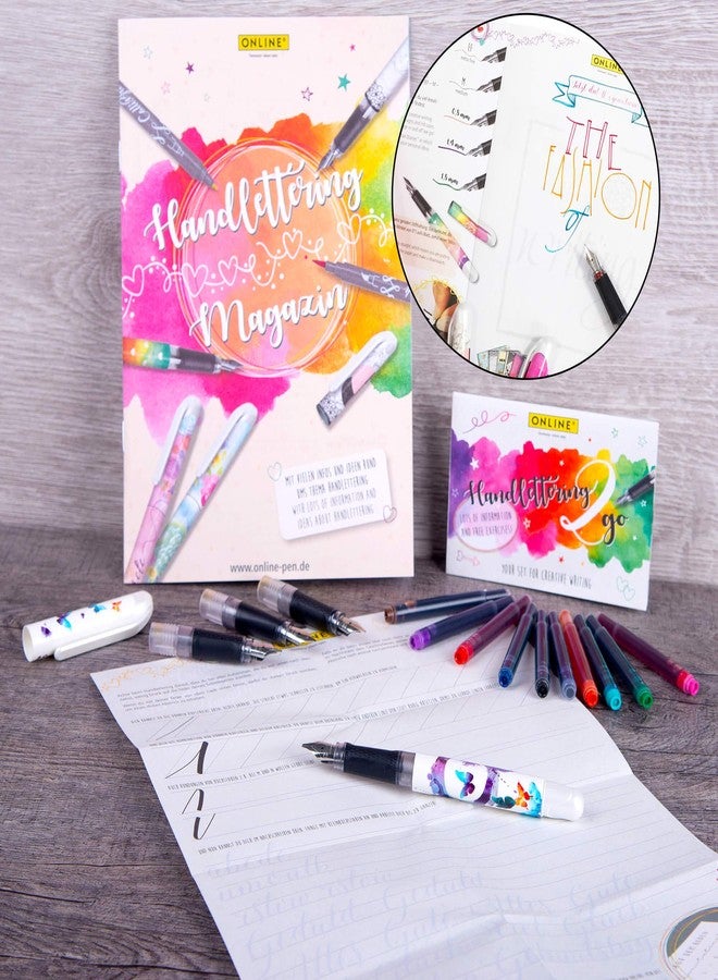 Online Calligraphy Pen Set with Fountain Pen Black Style Set 1 Handlettering 12484 - Image 5