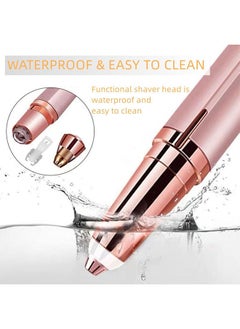 Generic Eyebrow Trimmer for Women, Rechargeable Eyebrow Hair Remover, Painless Electric Razor, Eye Brow and Face Epilator Hair Removal Pink  - Image 3