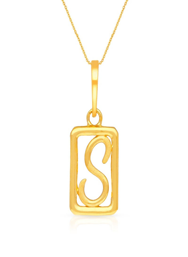 Malabar Gold and Diamonds 22k 916 Purity Gold Pendant for Women DZPN173SY  - Image 1
