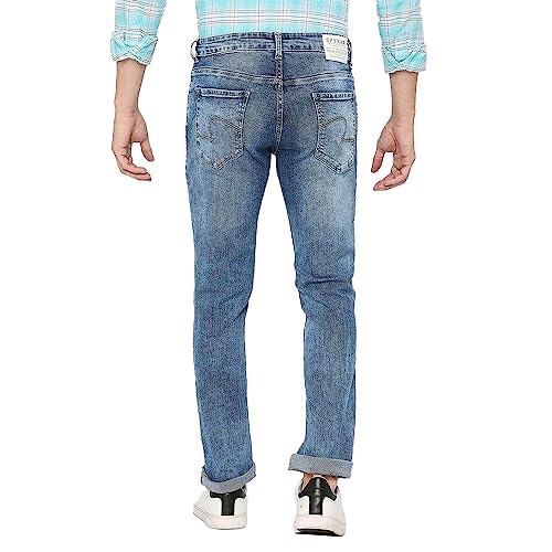 Spykar Men's Rover Regular Fit Mid-Rise Casual Jeans Blue - Image 2