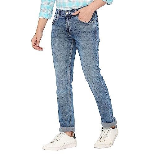 Spykar Men's Rover Regular Fit Mid-Rise Casual Jeans Blue - Image 3