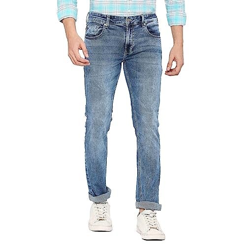 Spykar Men's Rover Regular Fit Mid-Rise Casual Jeans Blue - Image 1