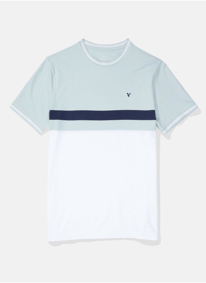 American Eagle - AE Flex Pique Colorblock T-Shirt - Image 1