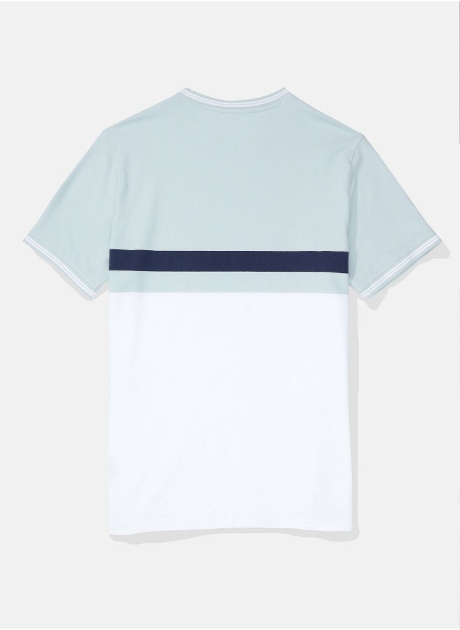 American Eagle - AE Flex Pique Colorblock T-Shirt - Image 1