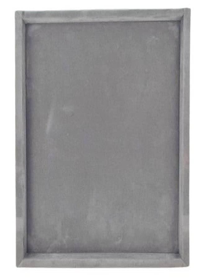 SENTONI Velvet Jewellery Finding Beading Tray Finding Display Organiser Perfect for Necklaces and Bracelets Jewellery Cosmetic Organizer Tray 12x9 Inch Pack of 2 (-Grey) - Image 2