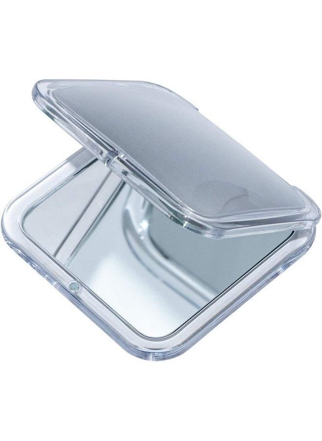 Mirrorvana Small Compact 15X Magnifying Mirror For Travel Handheld Foldable & Lightweight Mini Pocketsized Magnified Mirror For Purse Square 3.3” X 3.3”  - Image 3