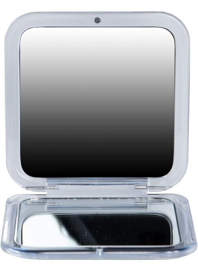 Mirrorvana Small Compact 15X Magnifying Mirror For Travel Handheld Foldable & Lightweight Mini Pocketsized Magnified Mirror For Purse Square 3.3” X 3.3”  - Image 4