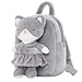Lazada Kids Backpack Toddler Backpacks Stuffed Animal Cat Toys Small Backpack Gray 95 - Image 3