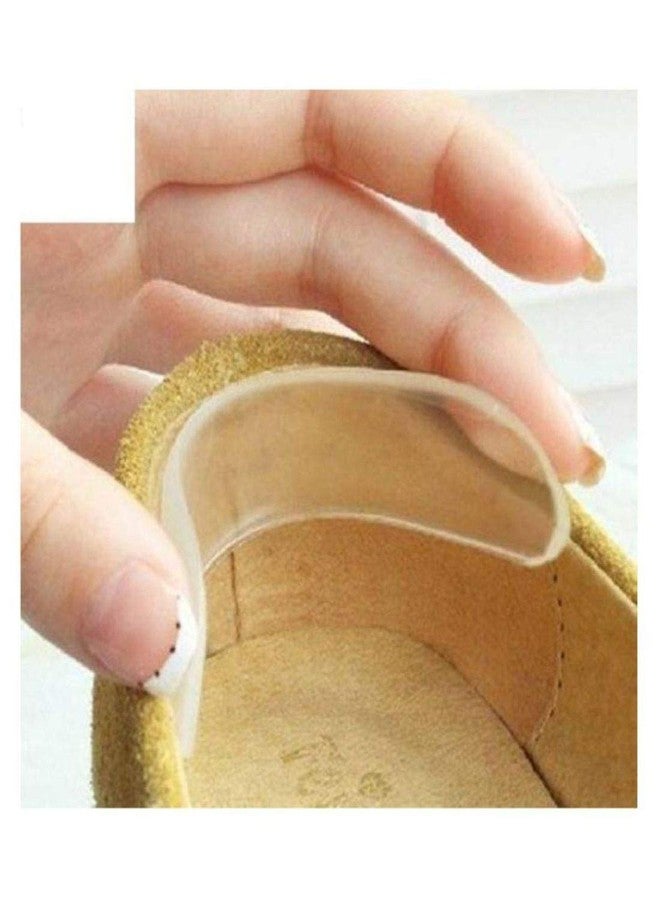 Digital Shoppy Silicone High Heels Sandals Heel Protector Prevent Rubbing Pain Heel Grips Sticker Foot Care Heel Liner Strip for Shoes Woman - Image 2