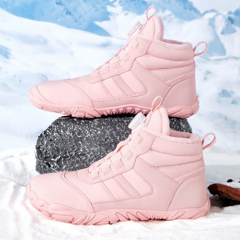 Outdoor Snow Boots Men'S And Women'S Children'S Shoes Fleece-Lined Thickened Northeast Cotton Shoes Winter Men'S Shoes Waterproof Non-Slip Lovers Shoes - Image 2