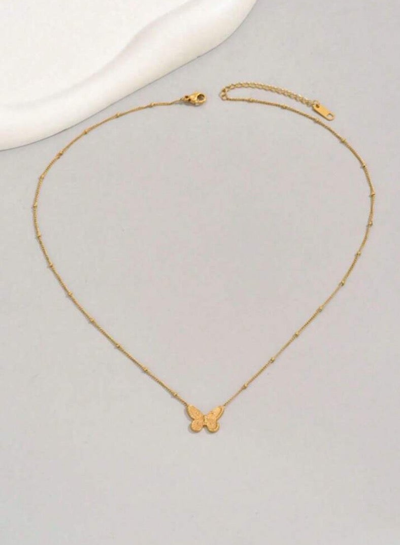 إيكوال سلسال نسائي أنيق مصنوع من الاستانلس ستيل مطلي باللون الذهبي - Image 3