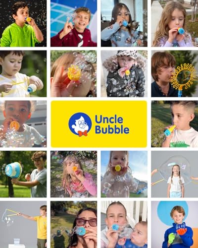 Uncle Bubble No Spill Bubbles AntiSpill Pals Set with Panda Bear Super Solution and 2 Bubble Wands Portable Bubble Toys for MessFree Play - Image 5