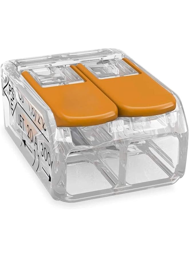 The Bros 221-412 Wire Connectors Quick Cable Connecto Universal Wire Connector Convenient Installation 100 PK Suitable For Multiple Electrical Connections for Switch Box Lighting Fixture and LED - Image 1