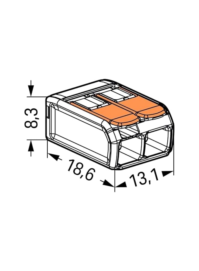 The Bros 221-412 Wire Connectors Quick Cable Connecto Universal Wire Connector Convenient Installation 100 PK Suitable For Multiple Electrical Connections for Switch Box Lighting Fixture and LED - Image 2