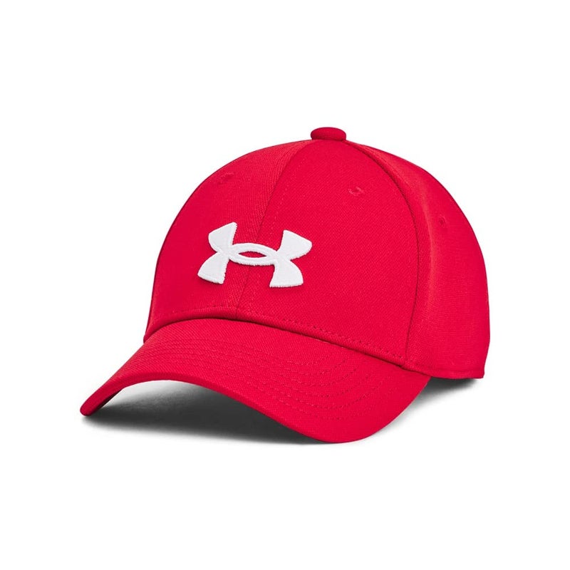 Under Armour Boys Blitzing Cap Stretch Fit, (600) Red / / White, Medium/Large - Image 5