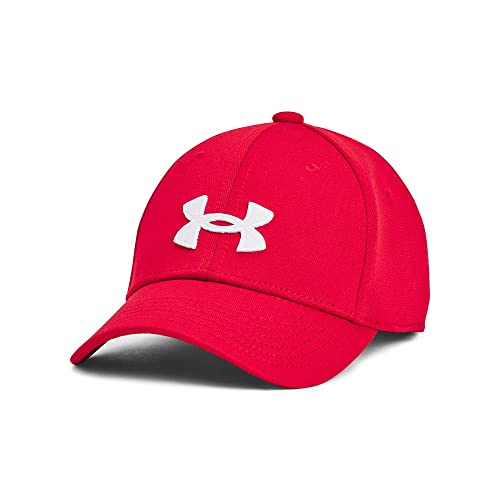 Under Armour Boys Blitzing Cap Stretch Fit, (600) Red / / White, Medium/Large - Image 1