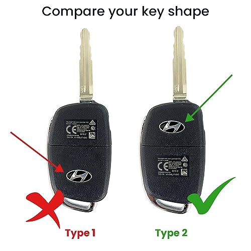 keyzone® Keycare® Compatible Silicone Key Cover for i20 Elite, i20 Active, Aura flip Key (Blue) - Image 2