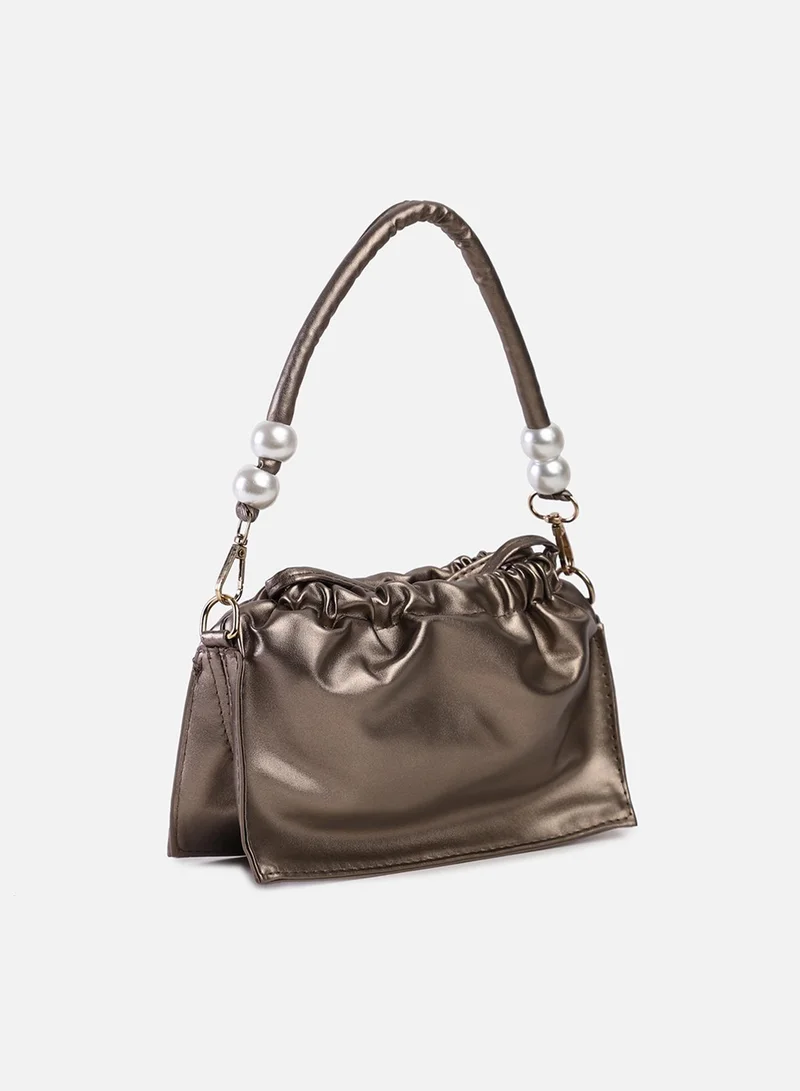 Haute Sauce Glittering Gripper Bronze Mini Bag