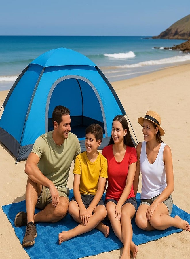 SIMESTICH Portable Waterproof Dome Tent for 4 Person - Picnic, Hiking, Camping Tent with Carrying Bag, Multicolor - Image 5