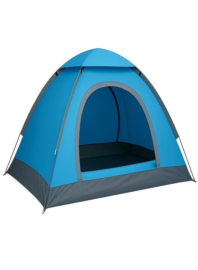 SIMESTICH Portable Waterproof Dome Tent for 4 Person - Picnic, Hiking, Camping Tent with Carrying Bag, Multicolor - Image 1