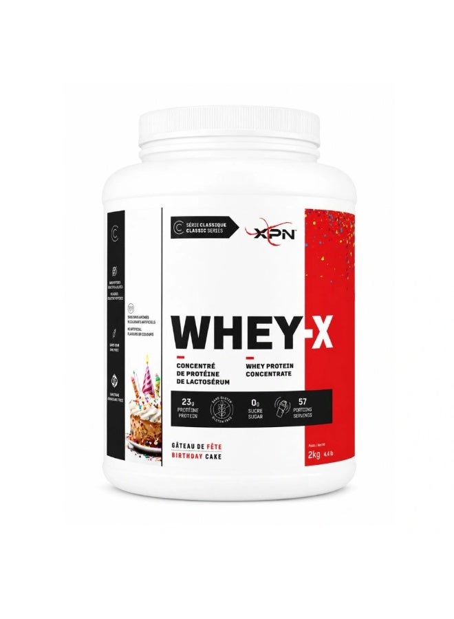 XPN Whey X Classic Series Birthday Cake 2kg (4.4 lb) – Premium Whey Protein for Muscle Growth, Recovery & Daily Nutrition - Image 1