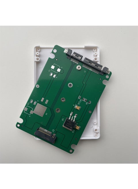 NGFF To SATA3 Serial Port Transfer Board M.2 Solid State SSD Solid State Sata Protocol Hard Disk Box Internal And External-Color:White