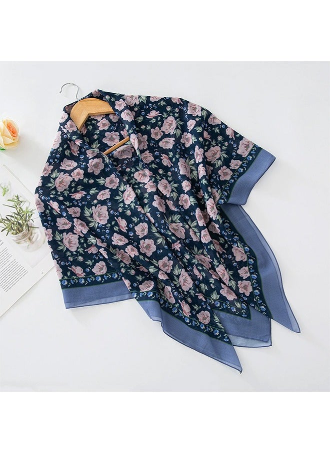 Unewshi Flower design Decoration Satin Women Muslim Headwear Wearable Wear Long Fashion Head Scarf for Ladies All Seasons Hijab  - Image 2