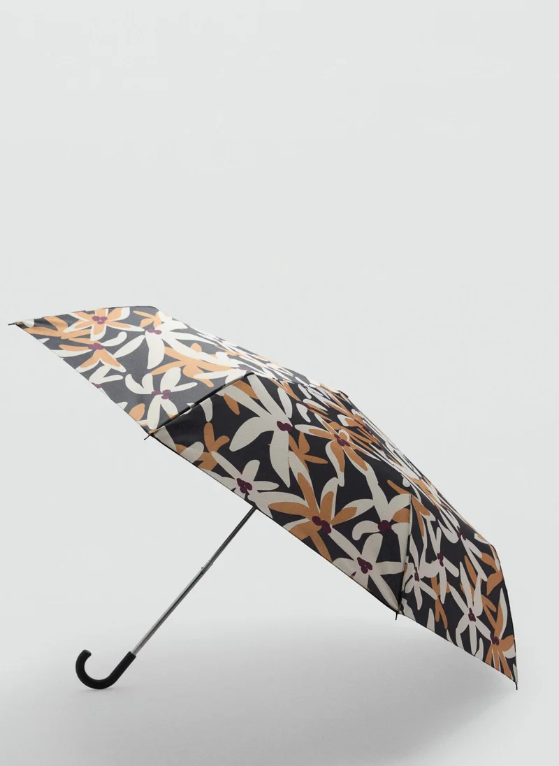 مانجو Casual Flower Print Umbrella