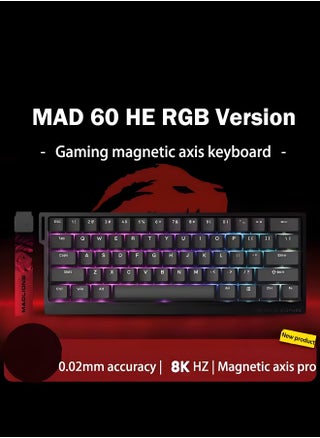 Mad60HE RGB Mechanical Keyboard Magnetic Switches Hot Swap Customized 8KHZ FPS Gaming Keyboard Black - pzsku/Z766390A1685219FACD83Z/45/1747797927/eac20cce-aee4-4856-a72f-5d40f6d4fa5c