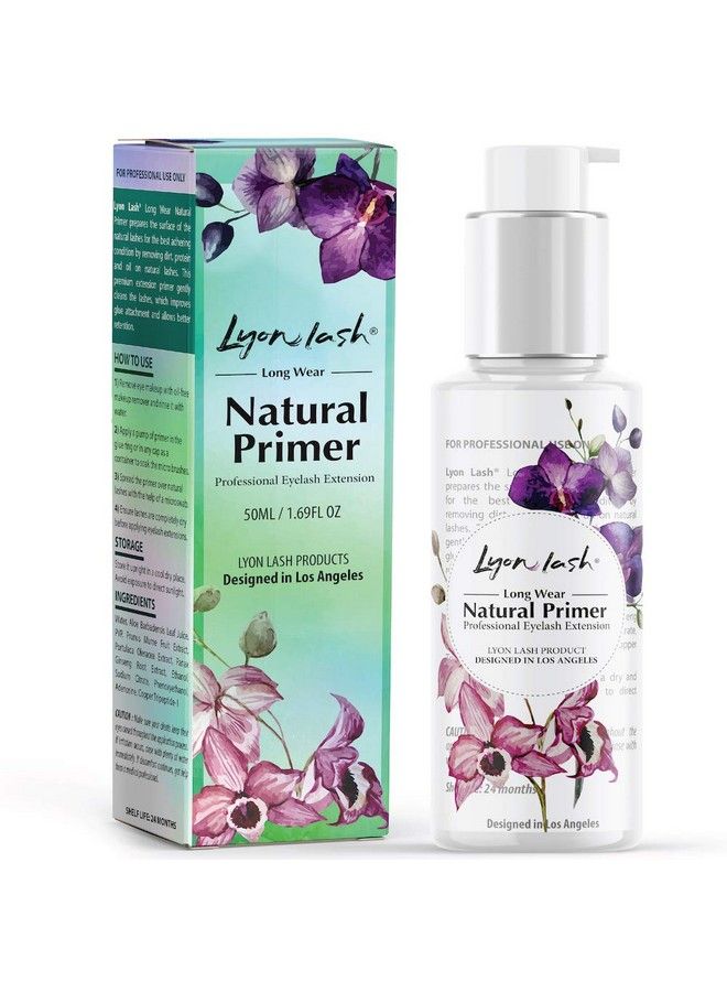 Lyon lash Eyelash Extension Primer 1.7Fl.Oz (50Ml) / Cleanser/Protein & Oil Remover | Increase Adhesive Bonding Power & Retention | Pretreatment For Semi Permanent Eyelashes Extensions Glue Supplies - Image 1