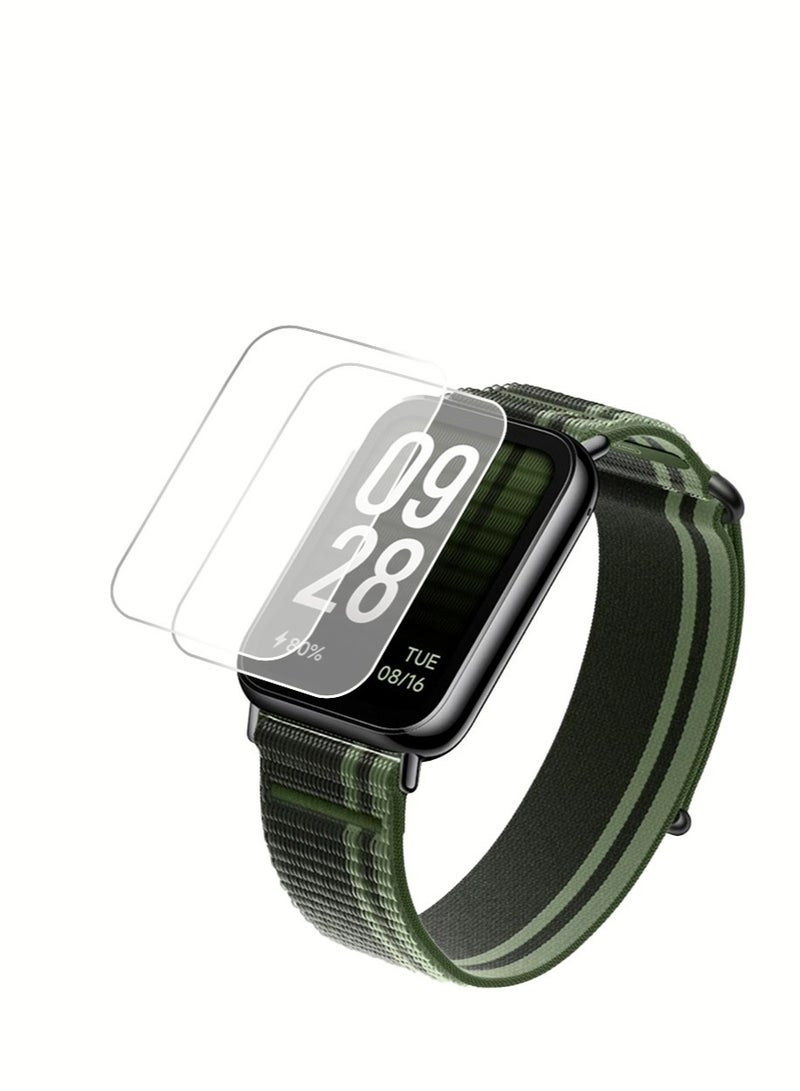 2 PCS Xiaomi Band 8 Pro Screen Protectors, [Anti-Oil] [Anti-Bubble] [HD Clear] Full Protection Soft Screen Protector Glass Film Explosion-proof LCD Watch for Xiaomi Band 8 Pro - Image 1
