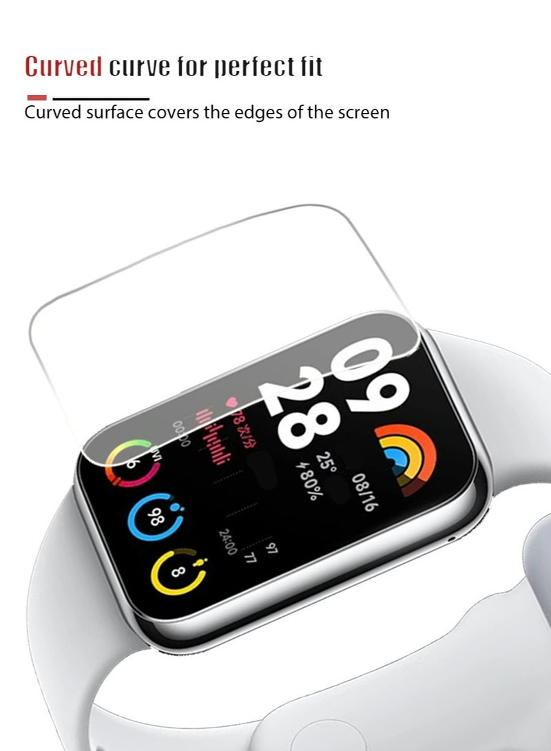 2 PCS Xiaomi Band 8 Pro Screen Protectors, [Anti-Oil] [Anti-Bubble] [HD Clear] Full Protection Soft Screen Protector Glass Film Explosion-proof LCD Watch for Xiaomi Band 8 Pro - Image 2