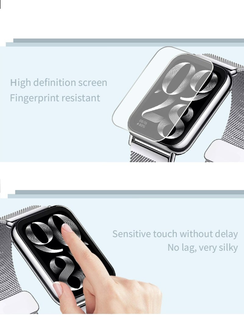 2 PCS Xiaomi Band 8 Pro Screen Protectors, [Anti-Oil] [Anti-Bubble] [HD Clear] Full Protection Soft Screen Protector Glass Film Explosion-proof LCD Watch for Xiaomi Band 8 Pro - Image 4