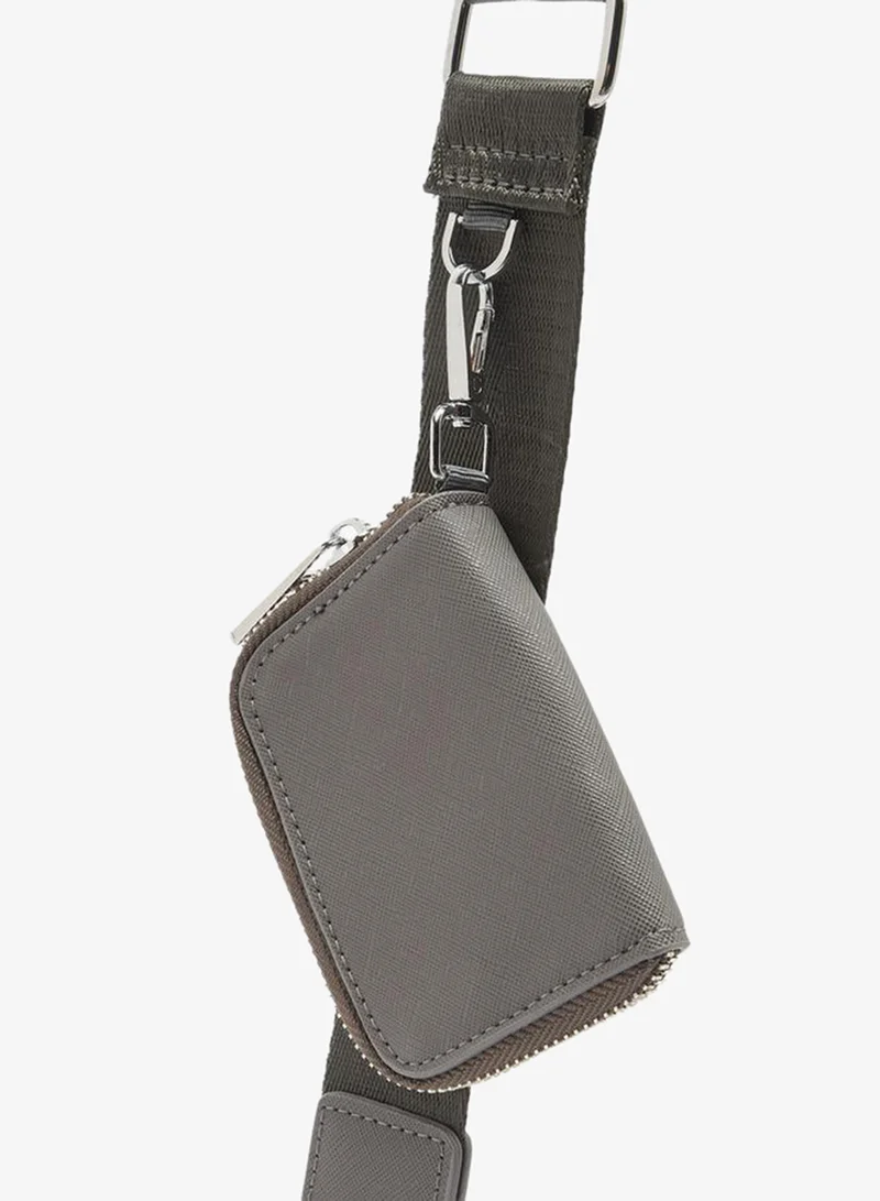 Duchini GREY Men Detachable Strap Crossbody Bag for Men | Best Price UAE