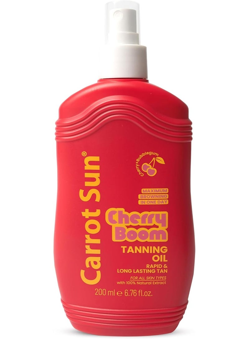 Carrot Sun Cherry Boom Tanning Oil 200ML