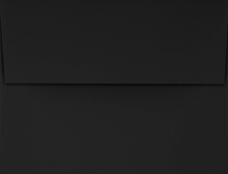 LUXPaper A2 Invitation Envelopes | Peel & Press | 4 3/8" x 5 3/4" | Midnight Black | 80lb. Text | 50 Qty - Image 2